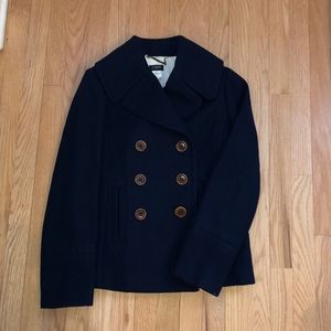 J Crew Navy Pea Coat